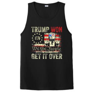 Trump Get Over It Patriotic Pro Trump Anti Kamala Funny PosiCharge Competitor Tank