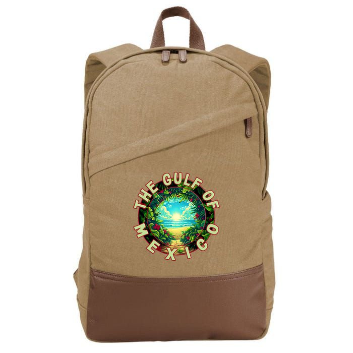 The Gulf Of Mexico Beach Cotton Canvas Backpack