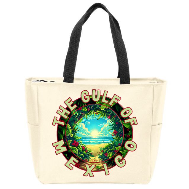 The Gulf Of Mexico Beach Zip Tote Bag