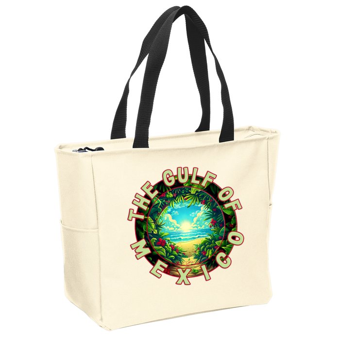 The Gulf Of Mexico Beach Zip Tote Bag