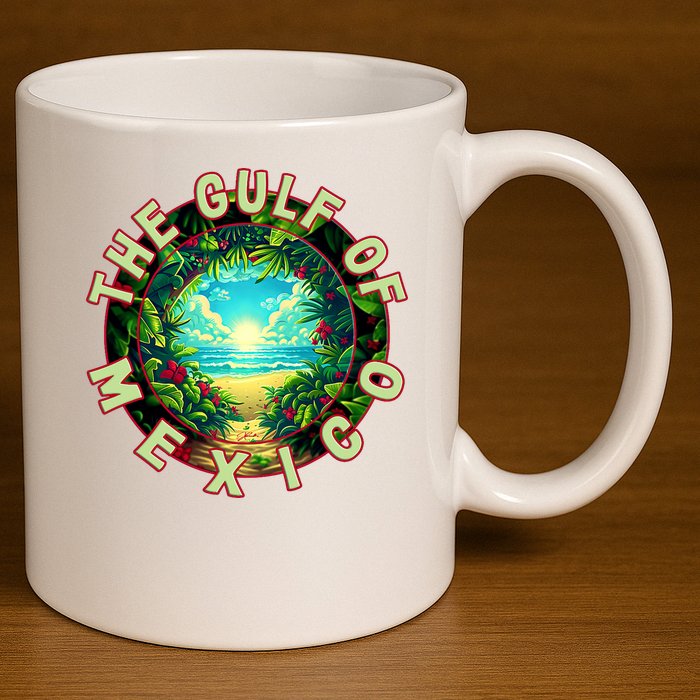 The Gulf Of Mexico Beach 11oz C Handle Ceramic Mug