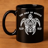 The Gulf of Mexico ESTD 1550 Turtle 11oz C Handle Ceramic Mug