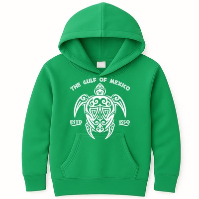 The Gulf of Mexico ESTD 1550 Turtle Kids Hoodie