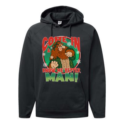 The Ghost Of Christmas Present Come In Know Better Man Performance Fleece Hoodie