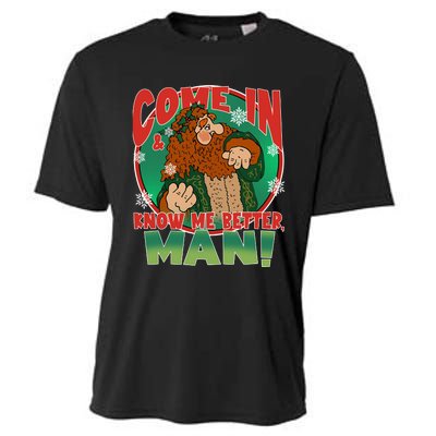 The Ghost Of Christmas Present Come In Know Better Man Cooling Performance Crew T-Shirt