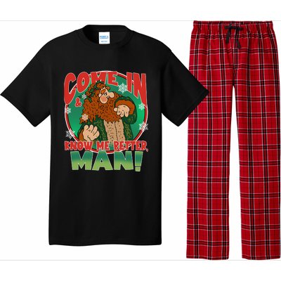 The Ghost Of Christmas Present Come In Know Better Man Pajama Set