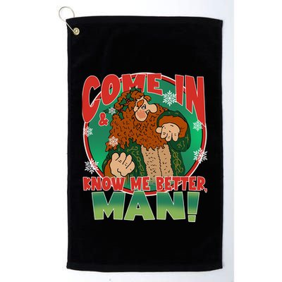 The Ghost Of Christmas Present Come In Know Better Man Golf Towel