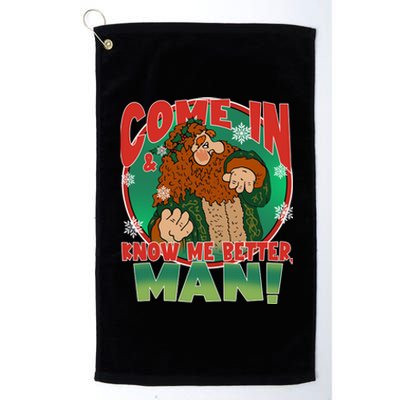 The Ghost Of Christmas Present Come In Know Better Man Platinum Collection Golf Towel