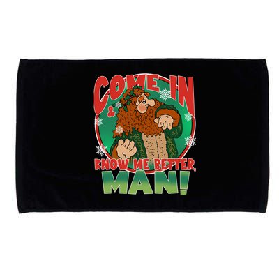 The Ghost Of Christmas Present Come In Know Better Man Microfiber Hand Towel