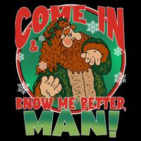 The Ghost Of Christmas Present Come In Know Better Man Short Acrylic Beanie