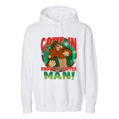 The Ghost Of Christmas Present Come In Know Better Man Garment-Dyed Fleece Hoodie