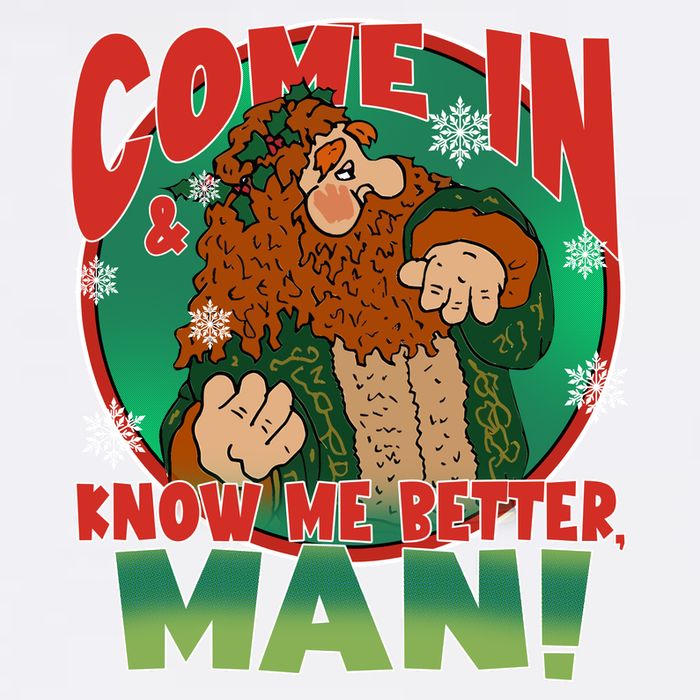 The Ghost Of Christmas Present Come In Know Better Man Garment-Dyed Sweatshirt
