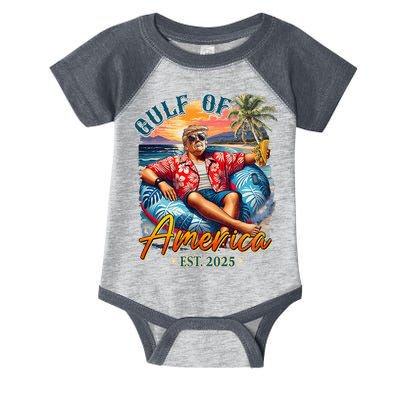  Trump Gulf Of Us America Est 2025  Infant Baby Jersey Bodysuit