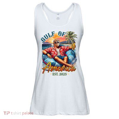  Trump Gulf Of Us America Est 2025  Ladies Essential Flowy Tank