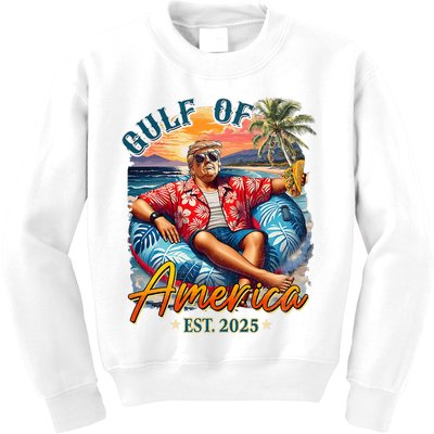  Trump Gulf Of Us America Est 2025  Kids Sweatshirt