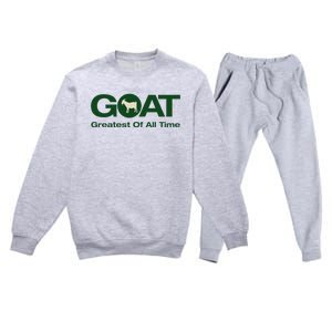 The Greatest Of All Time G.O.A.T. Premium Crewneck Sweatsuit Set