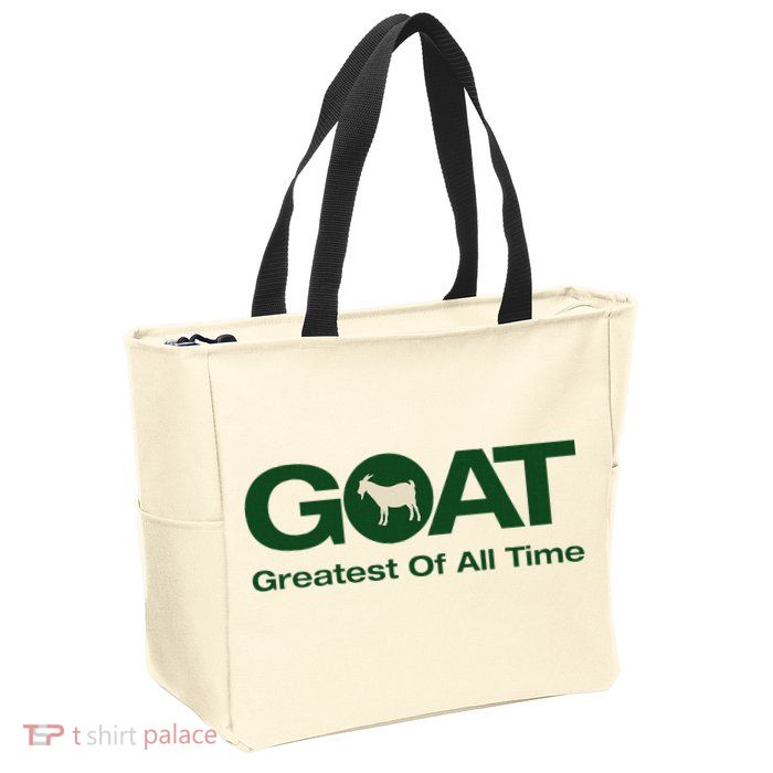 The Greatest Of All Time G.O.A.T. Zip Tote Bag