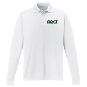 The Greatest Of All Time G.O.A.T. Performance Long Sleeve Polo