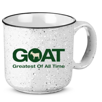 The Greatest Of All Time G.O.A.T. 15oz Campfire Ceramic Mug