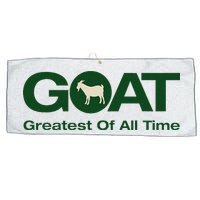 The Greatest Of All Time G.O.A.T. Large Microfiber Waffle Golf Towel