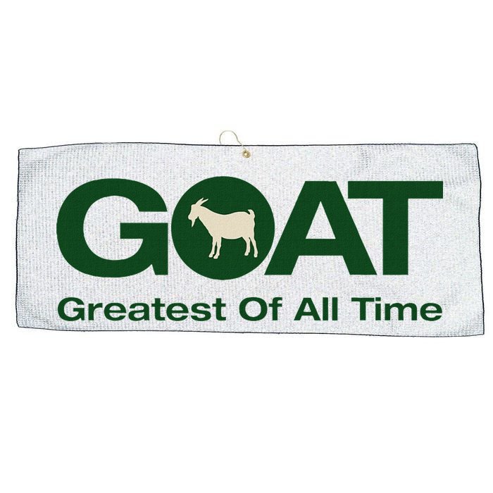 The Greatest Of All Time G.O.A.T. Large Microfiber Waffle Golf Towel