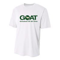 The Greatest Of All Time G.O.A.T. Youth Performance Sprint T-Shirt
