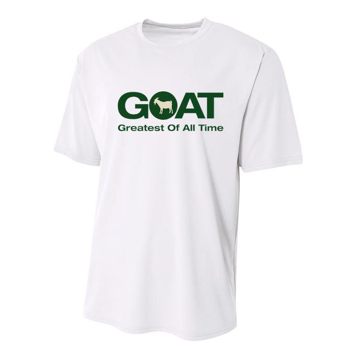 The Greatest Of All Time G.O.A.T. Youth Performance Sprint T-Shirt