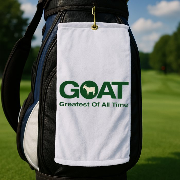 The Greatest Of All Time G.O.A.T. Golf Towel