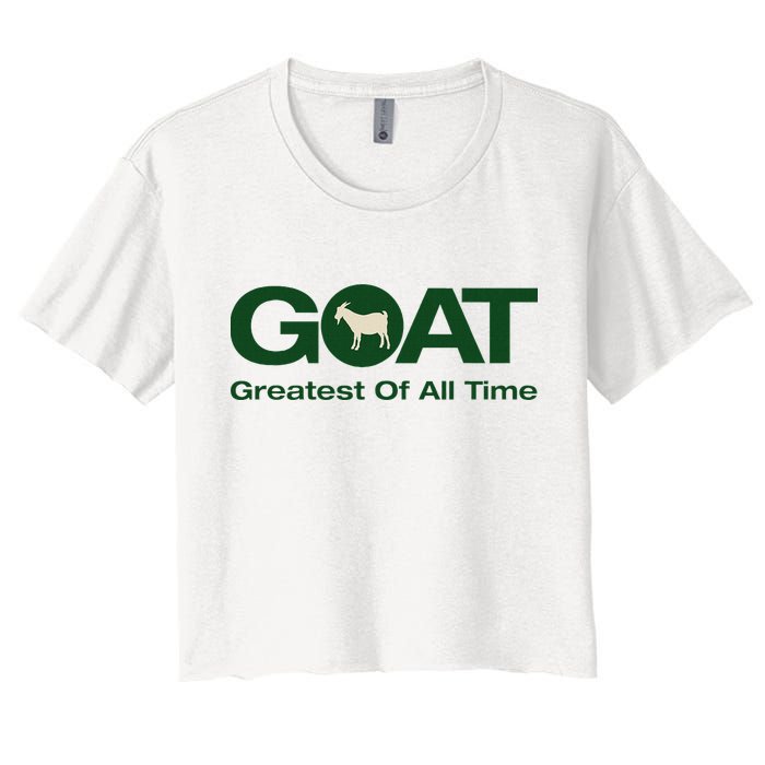 The Greatest Of All Time G.O.A.T. Crop Top