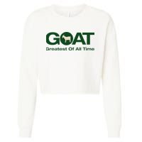 The Greatest Of All Time G.O.A.T. Cropped Pullover Crew