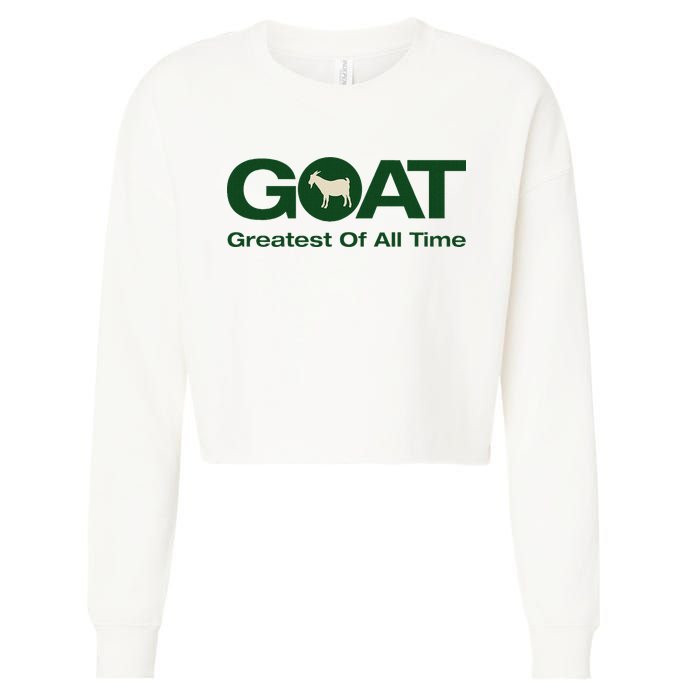 The Greatest Of All Time G.O.A.T. Cropped Pullover Crew