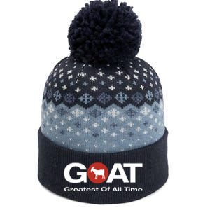 The Greatest Of All Time GOAT Design The Baniff Cuffed Pom Beanie