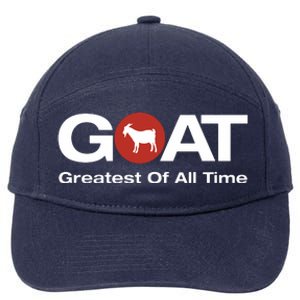 The Greatest Of All Time GOAT Design 7-Panel Snapback Hat