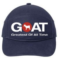 The Greatest Of All Time GOAT Design 7-Panel Snapback Hat