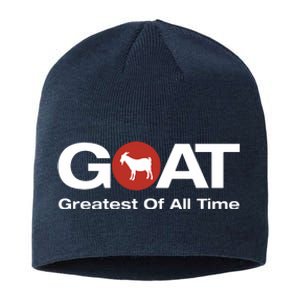 The Greatest Of All Time GOAT Design Sustainable Beanie