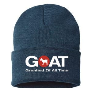 The Greatest Of All Time GOAT Design Sustainable Knit Beanie