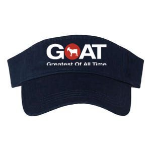 The Greatest Of All Time GOAT Design Valucap Bio-Washed Visor