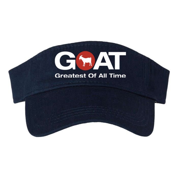 The Greatest Of All Time GOAT Design Valucap Bio-Washed Visor