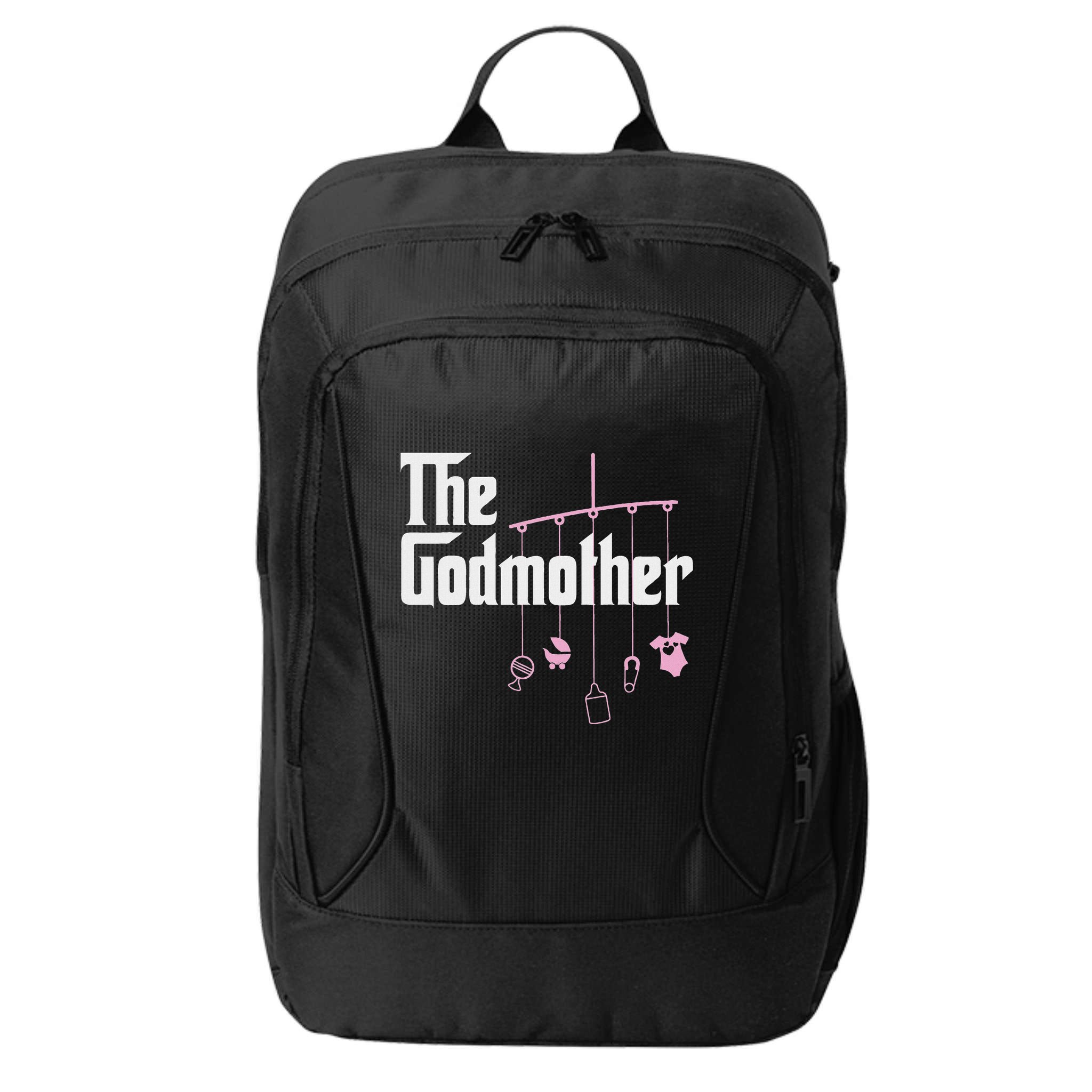 The Godmother Of New Baby Girl Funny Pun Gift City Backpack