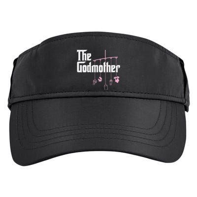 The Godmother Of New Baby Girl Funny Pun Gift Adult Drive Performance Visor