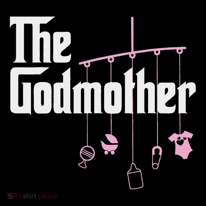 The Godmother Of New Baby Girl Funny Pun Gift Premium T-Shirt