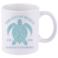 the Gulf of Mexico turtle 11oz C Handle Ceramic Mug