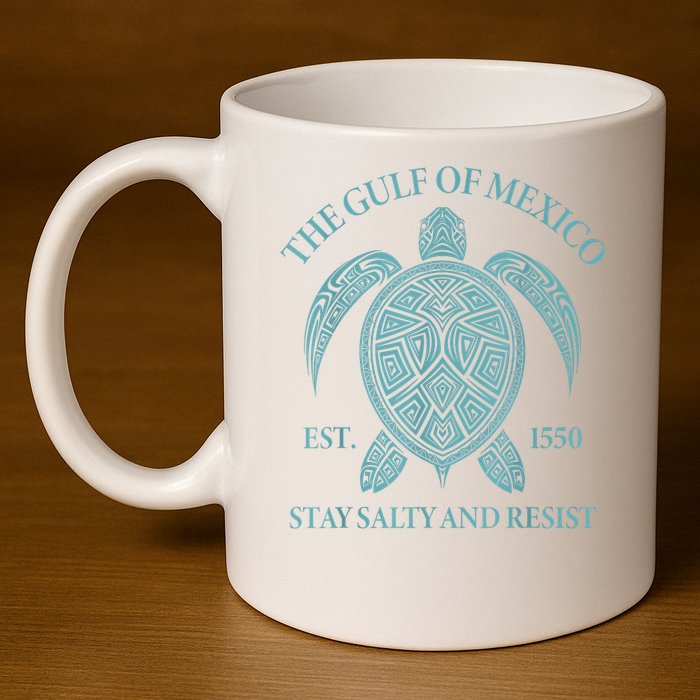 the Gulf of Mexico turtle 11oz C Handle Ceramic Mug