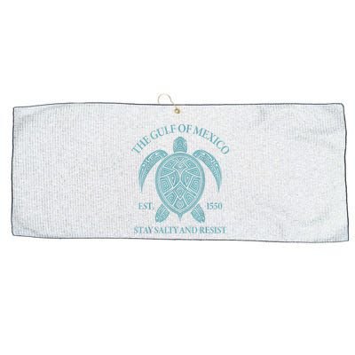 the Gulf of Mexico turtle Large Microfiber Waffle Golf Towel