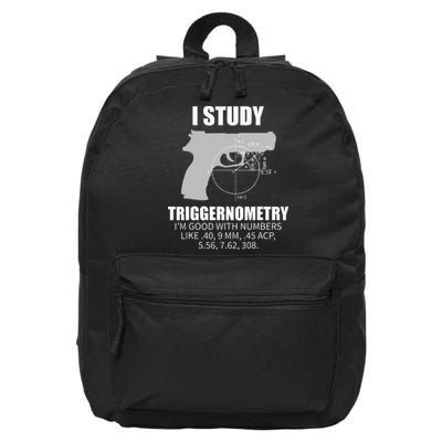 Triggernometry Gun Owner 2nd Amendment Rights 16 in Basic Backpack