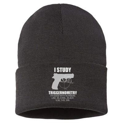 Triggernometry Gun Owner 2nd Amendment Rights Gift Sustainable Knit Beanie