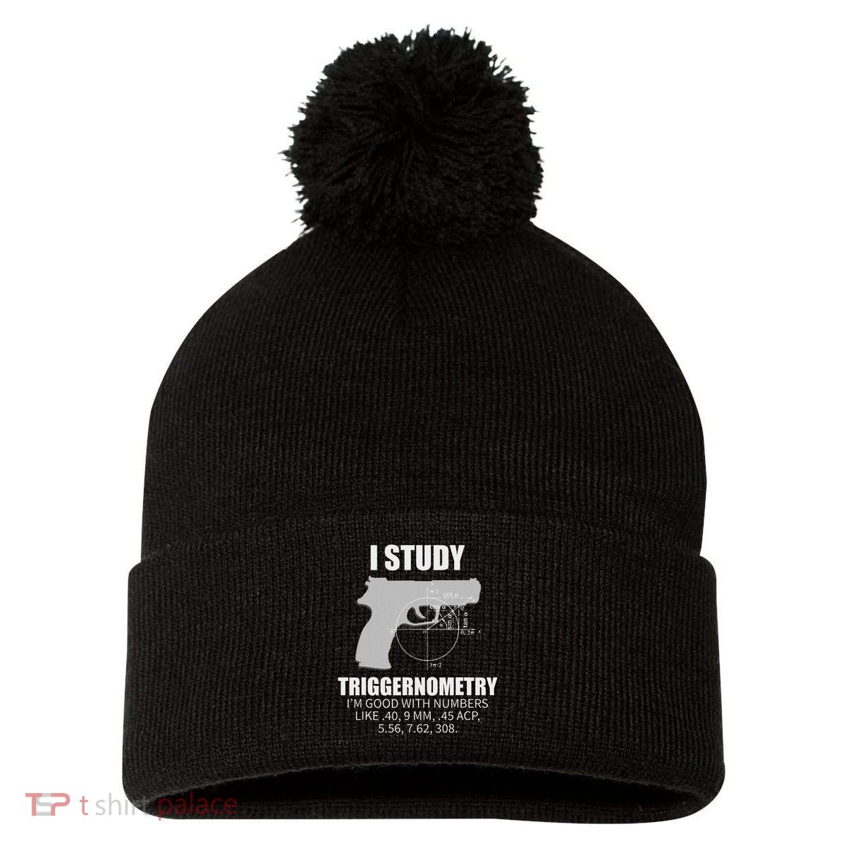 Triggernometry Gun Owner 2nd Amendment Rights Gift Pom Pom 12in Knit Beanie