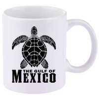 The Gulf Of Mexico Sea Turtle Beach 11oz C Handle Ceramic Mug