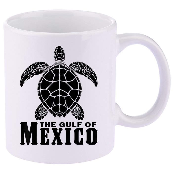 The Gulf Of Mexico Sea Turtle Beach 11oz C Handle Ceramic Mug