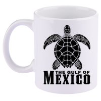 The Gulf Of Mexico Sea Turtle Beach 11oz C Handle Ceramic Mug